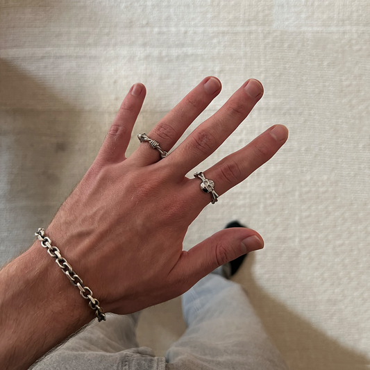 SKULLS AND BONES RING