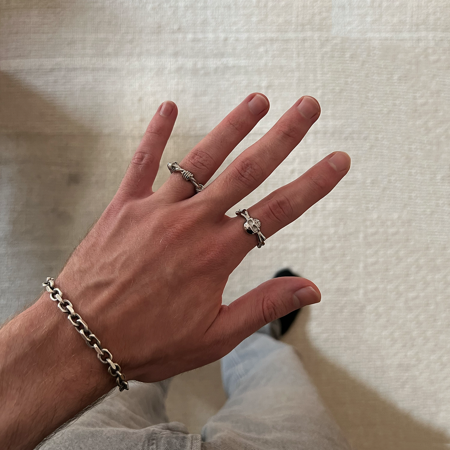 SKULLS AND BONES RING