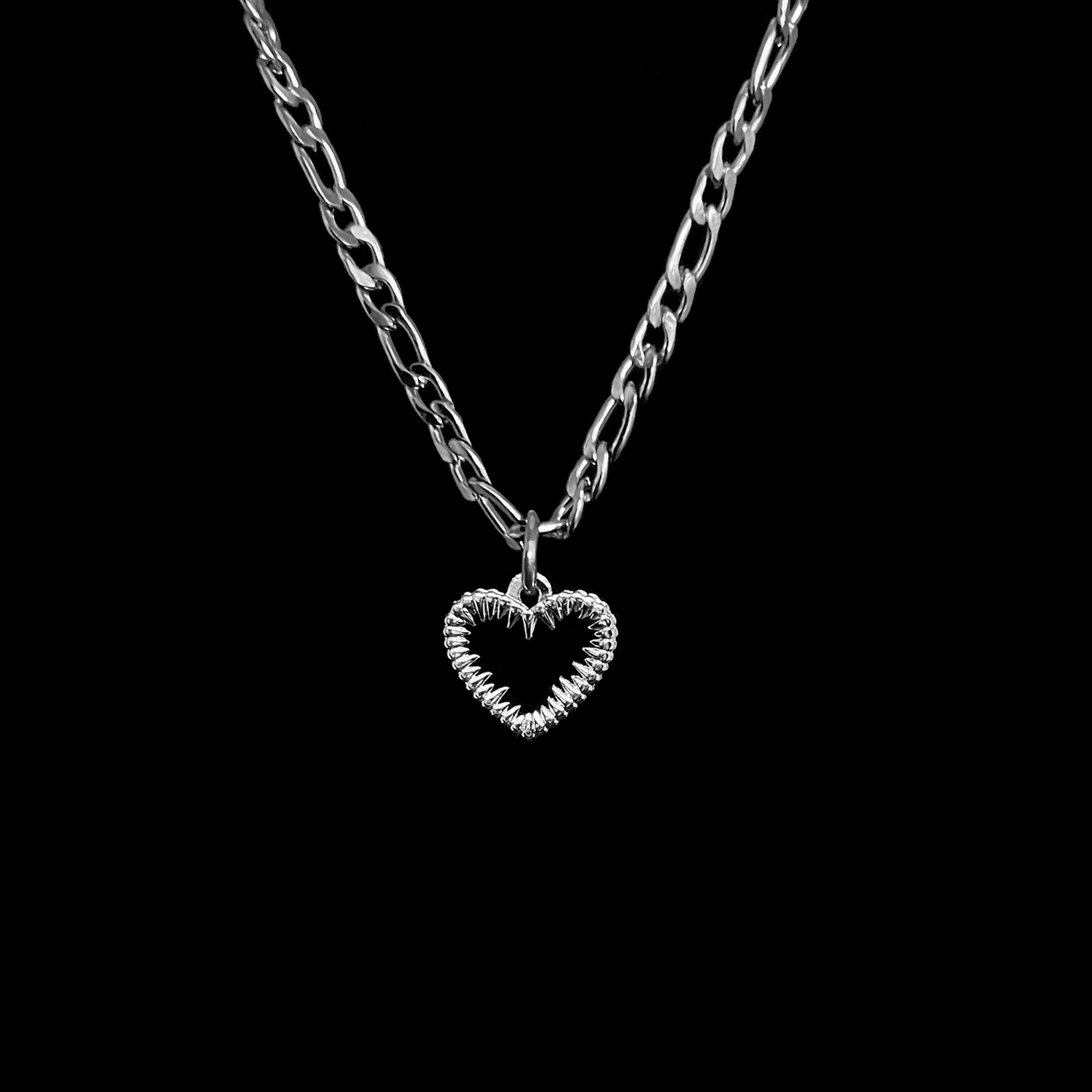 SPIKED HEART PENDANT